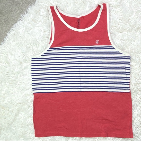 Volcom Other - Volcom Men’s Red White and Blue Tank Top Large